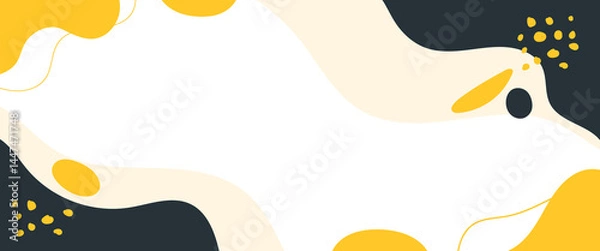 Fototapeta Horizontal wavy background vector design
