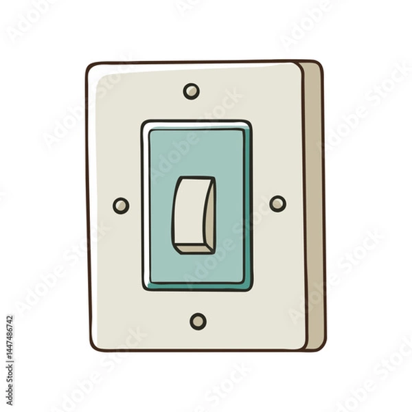 Fototapeta light switch icon, light switch vector illustration-simple illustration of light switch, perfect for light switch logos and icons