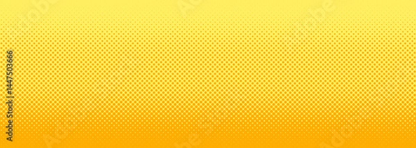 Obraz abstract yellow dots halftone banner background. for wallpaper, cover, card, backdrop, surface