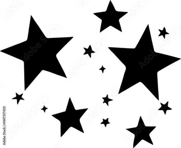 Fototapeta Nightfall Sky with Shooting Stars