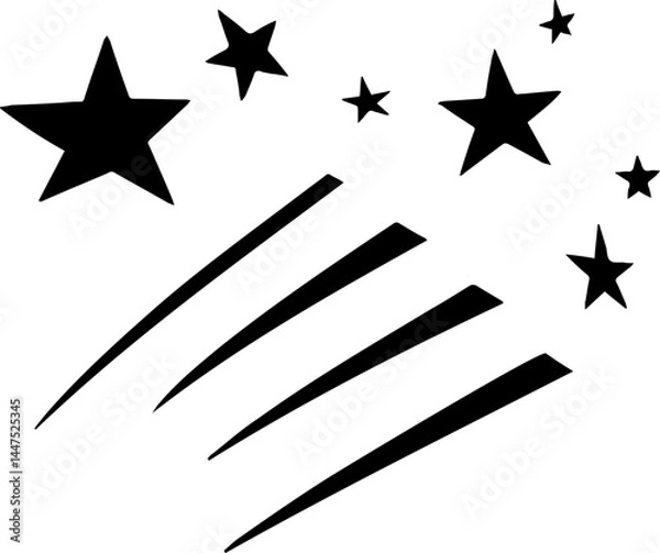 Fototapeta Nightfall Sky with Shooting Stars