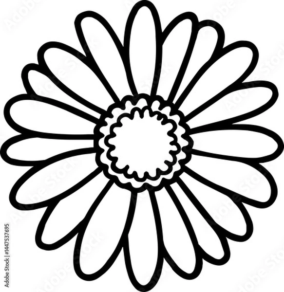 Fototapeta Cute Daisy Clipart for Craft Projects

