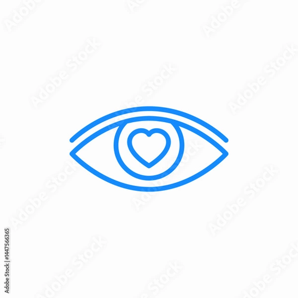 Fototapeta compassion perception icon sign vector
