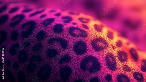 Fototapeta Close Up of Majestic Leopard Fur Showcasing Intricate Patterns and Rich Earthy Tones in Nature