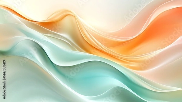 Fototapeta Vibrant Abstract Background Featuring Flowing Wavy Lines in Vivid Colors Creating a Dynamic Visual Experience