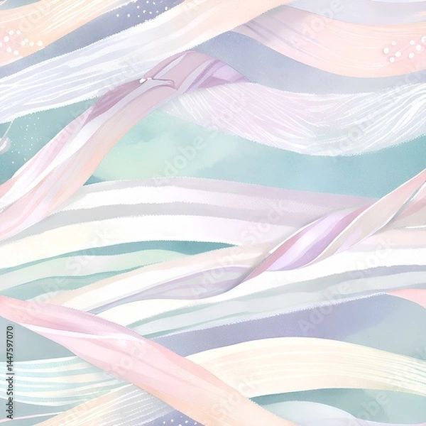 Obraz cute ribbon pattern background