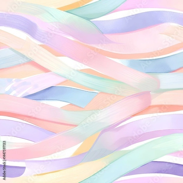 Obraz cute ribbon pattern background