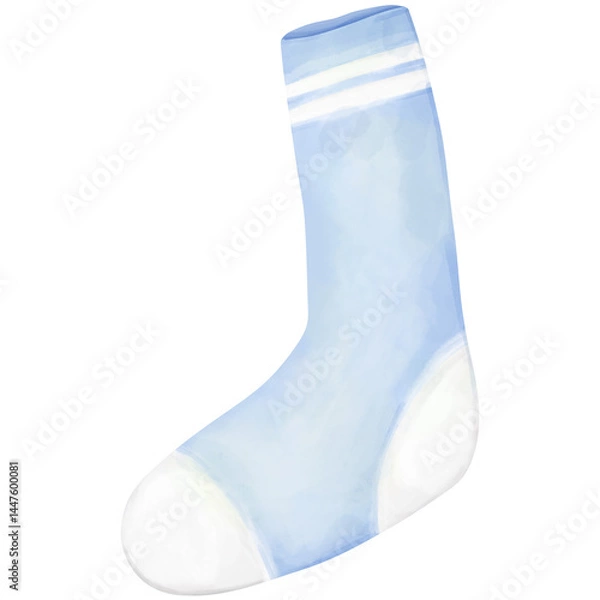 Fototapeta Hand painted watercolor dad socks