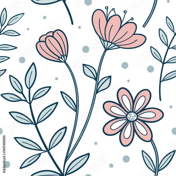 Obraz seamless floral pattern