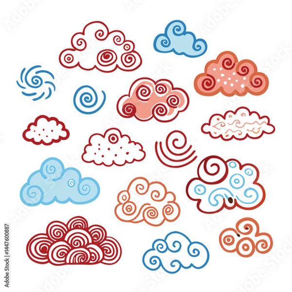 Obraz weather icons set