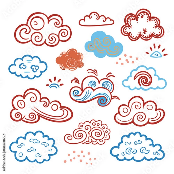 Obraz weather icons set