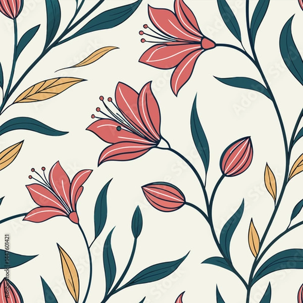 Obraz seamless floral pattern