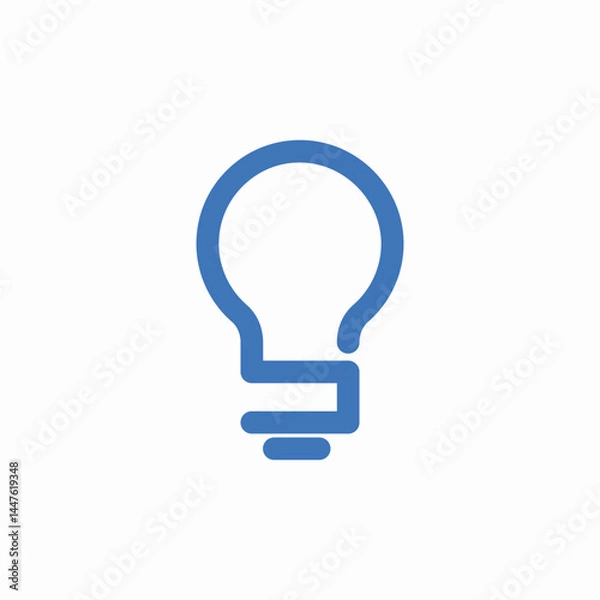 Obraz light bulb icon sign vector