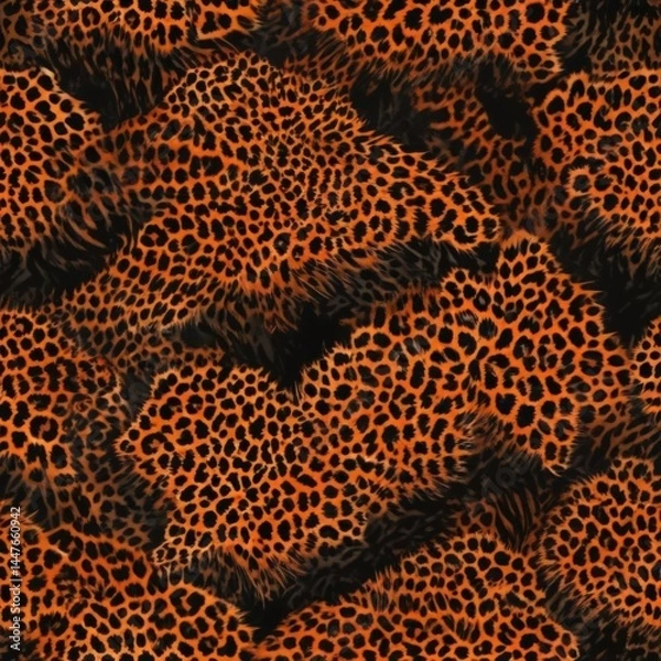 Fototapeta leopard skin texture, leopard fur texture, leopard skin pattern