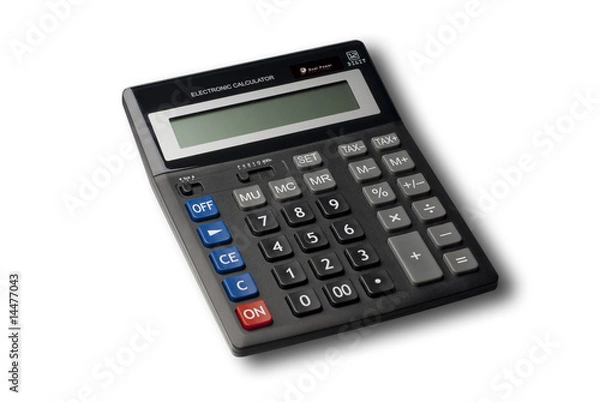 Obraz Desktop calculator with clipping path