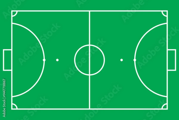 Fototapeta futsal field icon outline