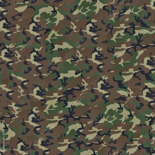 Fototapeta Camouflage Perfectly Seamless Texture 