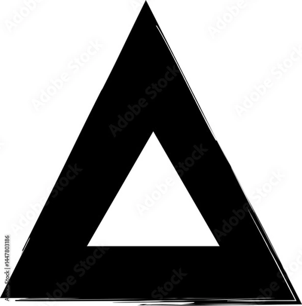 Obraz Triangle brush frames with triangle border layout