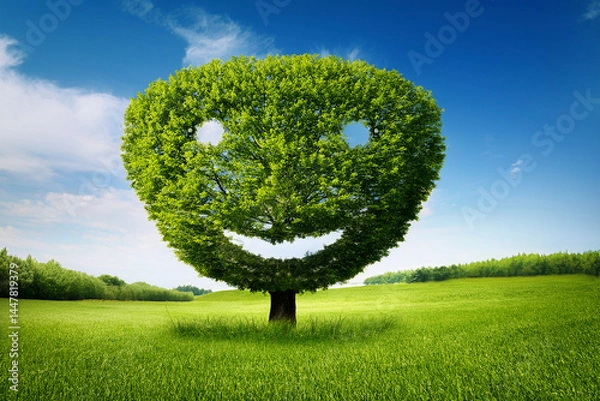 Obraz Generated image, Baum mit Gesicht