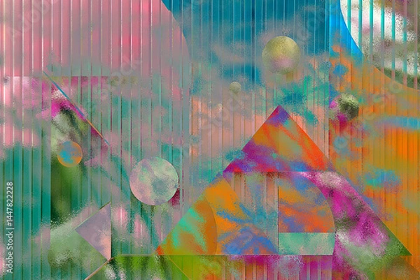 Obraz Generated image, Hintergrund mit frauengesicht