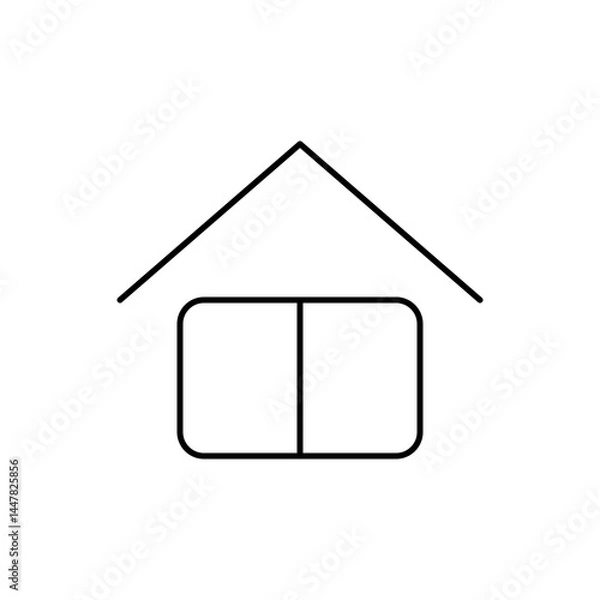 Obraz home icon on a white background