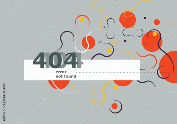 Fototapeta Abstract modern pattern. Background geometry circle design Technology pattern swatch. Vector illustration