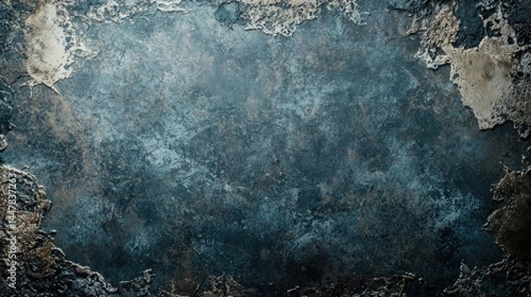 Fototapeta Textured Metallic Background with Shades of Blue and Brown, Perfect for Artistic and Modern Designs