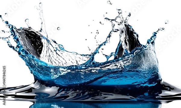 Obraz water splash isolated on white