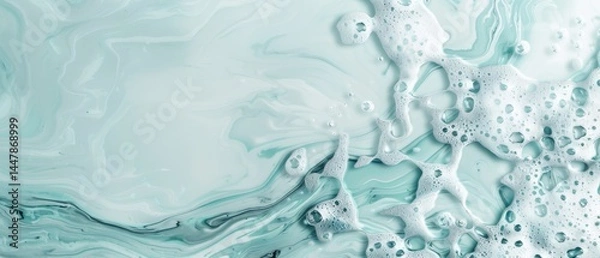 Obraz blue water splash on  background