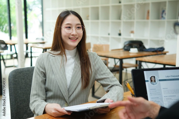 Obraz Business, job interview concept.
