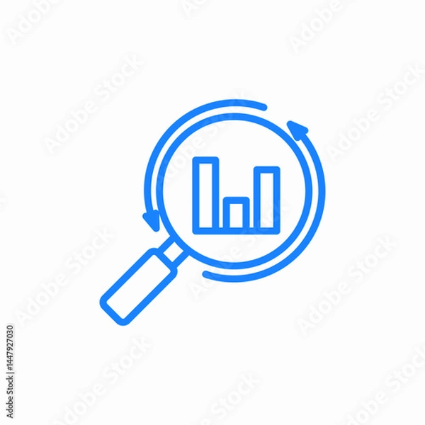 Fototapeta business analysis icon sign vector