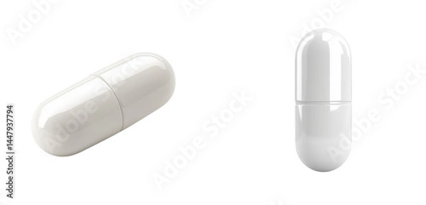 Fototapeta Set of A marketing professional reviewing pharmaceutical transparent png background. Ai generated