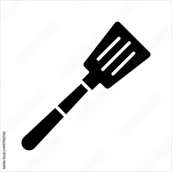 Fototapeta Spatula silhouette icon vector illustration isolated on white background