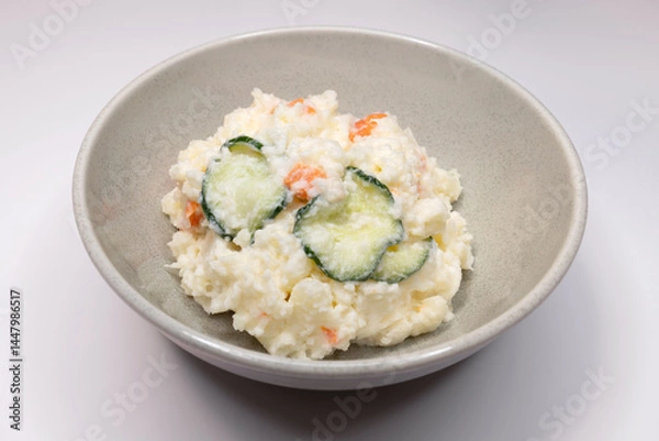 Obraz Japanese potato salad with cucumber and carrot