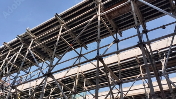Obraz reinforced concrete beam formwork and scaffolding
