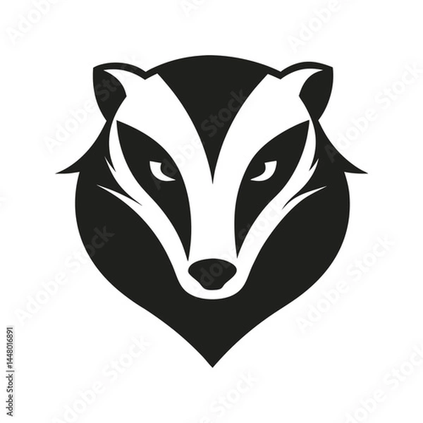 Fototapeta Abstract badger logo vector illustration