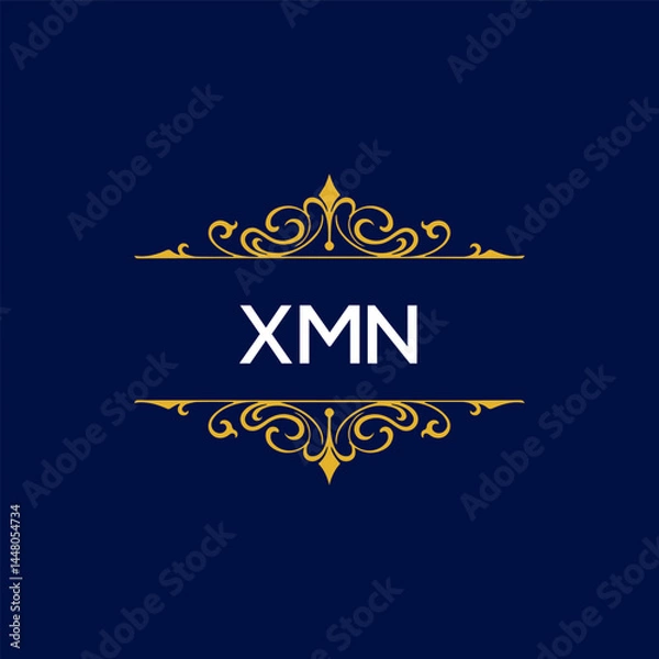 Fototapeta XMN Letter Initial Logo Design Template Vector Illustration