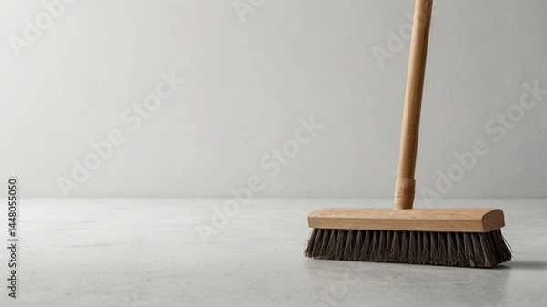 Obraz broomstick on white background