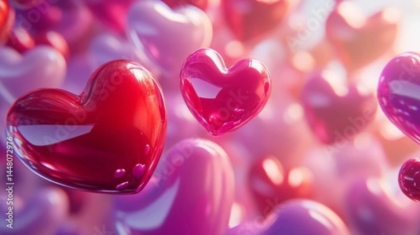 Fototapeta heart background featuring smooth