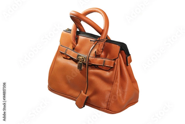 Obraz Brown bag isolated over white background