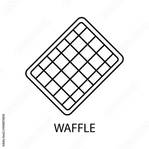 Fototapeta waffle icons  symbol vector elements for infographic web