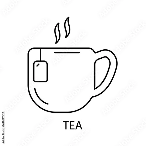 Fototapeta tea icons  symbol vector elements for infographic web
