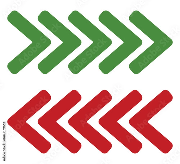 Obraz Direction symbol isolated on white background.