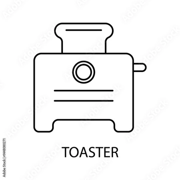 Fototapeta toaster icons  symbol vector elements for infographic web