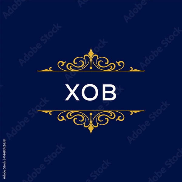 Fototapeta XOB Letter Initial Logo Design Template Vector Illustration