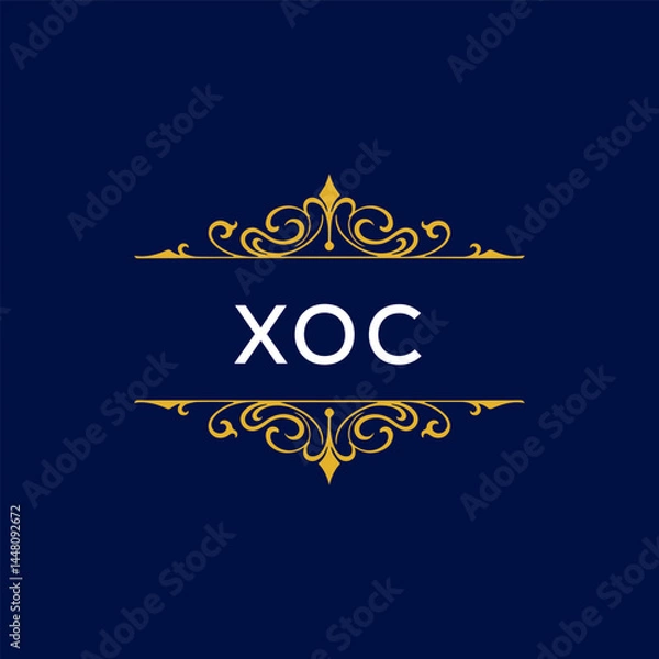 Fototapeta XOC Letter Initial Logo Design Template Vector Illustration