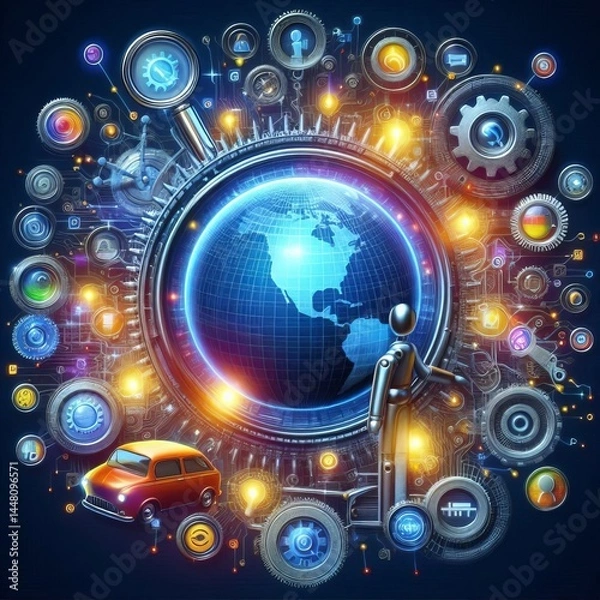 Fototapeta A interpreting content and use