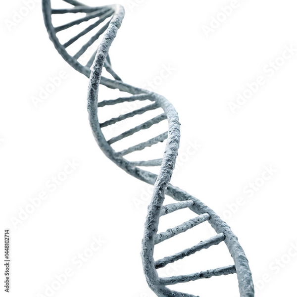 Fototapeta DNA strand isolated on a transparent background