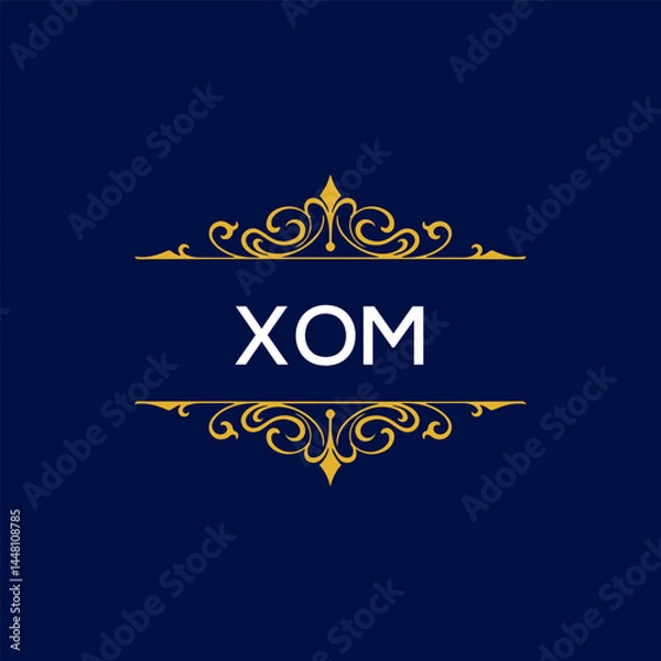 Fototapeta XOM Letter Initial Logo Design Template Vector Illustration