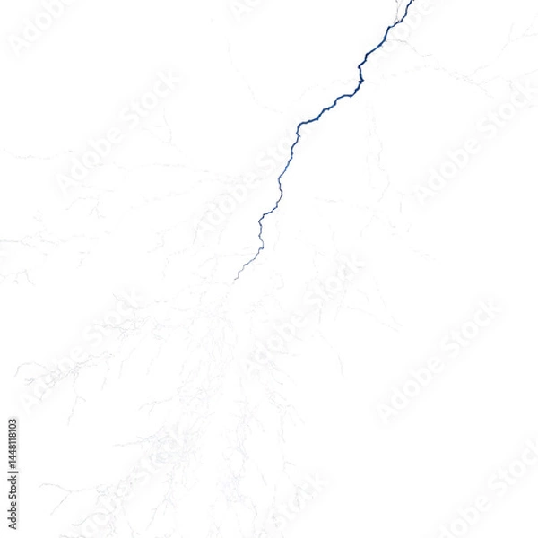 Obraz Lightning bolt isolated on a transparent background
